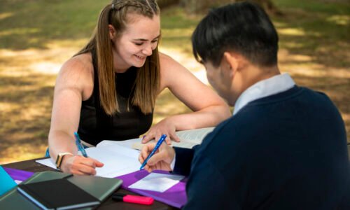 college-students-cramming-outdoor